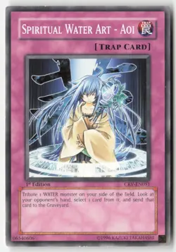 Yugioh - Spiritual Water Art - Aoi CRV-EN051 1st Edition - Common - Image 1