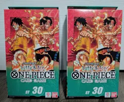 One Piece TCG Starter Deck ST-30 Luffy and Ace English 2 Sealed Boxes SHIPS NOW - Image 1