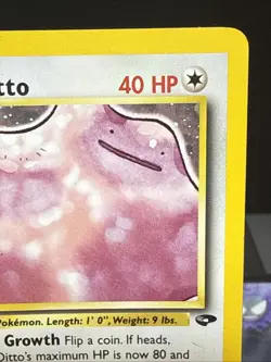 Pokemon Card Koga’s Ditto 10/132 Gym Challenge Holo Rare WOTC Light Play - Image 2