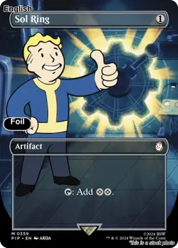 Sol Ring (Borderless) EN [PIP - 359] - LP [Foil] TCG MTG - Image 1