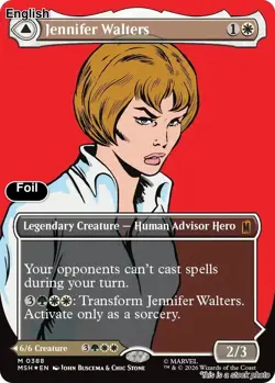 Jennifer Walters (Borderless) EN [MSH - 0388] - NM [Foil] TCG MTG - Image 1