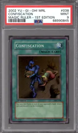 Yu-Gi-Oh Magic Ruler 1st Edition Confiscation MRL-038 PSA 9 YuGiOh - Image 1