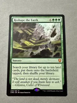 MTG Reshape the Earth - Commander Legends, #249 Mythic Near Mint, Unplayed - Image 1