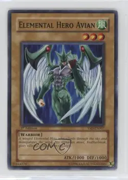 Elemental HERO Avian 1st Ed. YuGiOh Starter Deck #YSD-EN007 2006 - Image 1