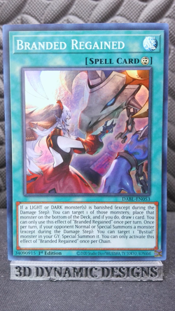 | Yugioh Branded Regained DABL-EN053 1st Super Rare Darkwing Blast NM 🔥 | - Image 1