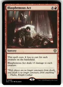 Blasphemous Act #89 (NM) Commander: Lorwyn Eclipsed ECC Magic MTG - Image 1