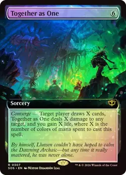 Together as One Foil Extended Art Secrets of Strixhaven NM MTG - Image 1