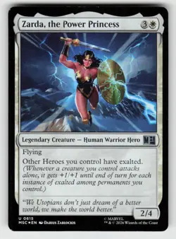 Foil Zarda, the Power Princess 615 Uncommon Commander: Marvel Super Heroes NM - Image 1