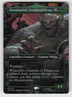 Foil Abomination, Irradiated Brute (Borderless) 511 Commander: Marvel Super Hero - Image 1
