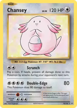Chansey EVO 70/108 Pokemon XY - Evolutions Holo Rare Holofoil EN NM - Image 1