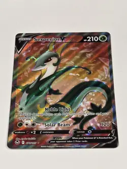 Pokemon Holo Serperior V Full Art 170/195 Ultra Rare SWSH12: Silver Tempest - Image 2