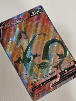 Pokemon Holo Serperior V Full Art 170/195 Ultra Rare SWSH12: Silver Tempest - Image 4