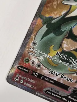 Pokemon Holo Serperior V Full Art 170/195 Ultra Rare SWSH12: Silver Tempest - Image 5
