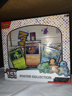 Pokemon TCG Scarlet & Violet 151 Poster Collection Box English Bulbasaur Charma… - Image 1
