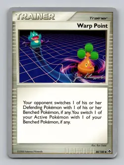 Warp Point 88/100 Common World Championship Decks Pokemon Lightly Played - Image 1