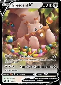 Holofoil - Greedent V - 120/159 / NM / English Pokemon TCG - Image 1