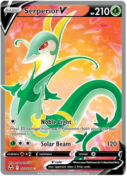 Pokemon TCG Serperior V Silver Tempest - 170/195 Full Art Holo Ultra Rare - Image 1