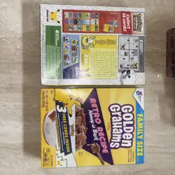 Two Golden Graham Pokemon 25th Anniversary Cereal Box Factory Sealed Limited Ed - Image 2