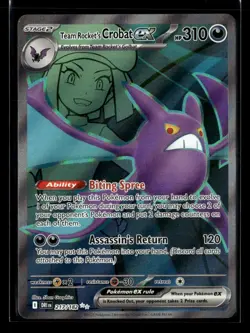 Pokemon TCG - Team Rocket's Crobat ex - 217/182 - SV10: Destined Rivals NM - Image 1