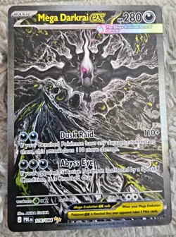 Pokemon Pitch Black TCG Mega Darkrai EX Mega Foil Rare PBLN 116/084 - Image 1