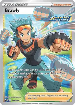 Brawly (Full Art) SWSH06 188/198 Pokemon SWSH06: Chilling Reign Ultra Rare Ho... - Image 1