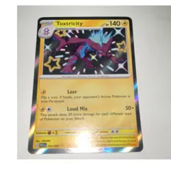 THE POKEMON COMPANY TOXTRICITY SV PALDEAN FATES SHINY HOLO 141/091 140HP ENGLISH - Image 1