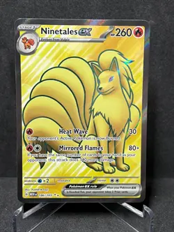 Ninetales ex 186/165 Ultra Rare 151 Pokemon Holo Near Mint - Image 1