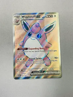 Wigglytuff EX #187/165, 151 Full Art Ultra Rare Pokemon TCG - NM - Image 1