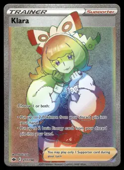 Klara 217/198 Rainbow Rare Chilling Reign Pokemon Holo Near Mint - Image 1