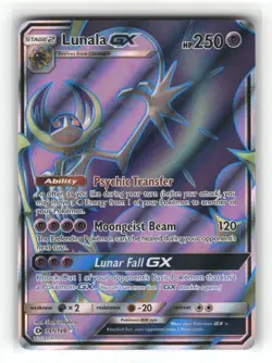 Lunala GX (Full Art) 141/149 SM Base Set Holofoil - Image 2