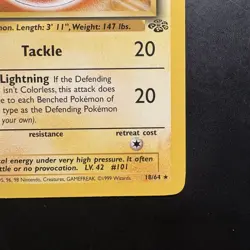 Pokemon Vintage Non-Holo Rare Electrode 18/64 Jungle WotC 1999 - Image 4