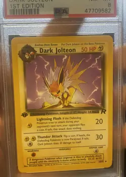 2000 Pokemon Team Rocket 'Dark Jolteon ' 1st Edition #38 PSA 8 NM- MT - Image 2
