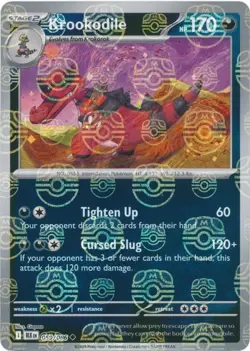 Krookodile (Master Ball Pattern) BLK 059/086 Pokemon SV: Black Bolt Uncommon ... - Image 1