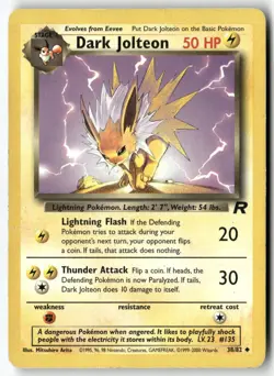 Dark Jolteon [TR - 38/82] Uncommon Team Rocket EN HP - Image 1