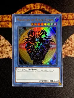 YUGIOH • MAGICIAN OF BLACK CHAOS • ULTRA RARE • SBTK-EN001 • 1st EDITION • NM - Image 1