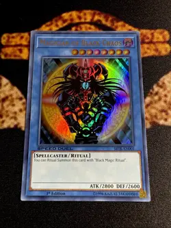 YUGIOH • MAGICIAN OF BLACK CHAOS • ULTRA RARE • SBTK-EN001 • 1st EDITION • NM - Image 2