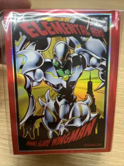 yugioh rush duel sleeves Elemental HERO Shining Flare Wingman 100 japan - Image 4
