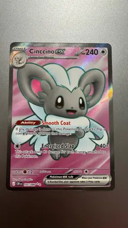 Cinccino ex 105/086 Ultra Rare Chaos Rising Pokemon Holo NM/M - Image 1
