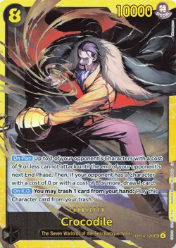 ONE PIECE Crocodile #OP14-120 Foil The Azure Sea's Seven NM - Image 1