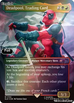 Deadpool, Trading Card (Rainbow Foil) EN [SLD - 1753] - NM TCG MTG - Image 1