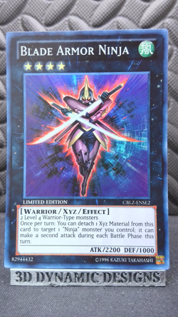 | Yugioh Blade Armor Ninja CBLZ-ENSE2 Super Rare Cosmo Blazer Se NM 🔥 | - Image 1