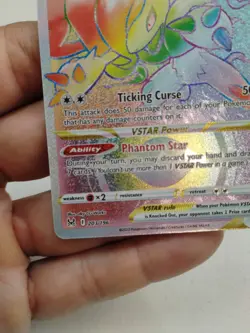 Pokemon Hisuian Zoroark VSTAR 203/196 Rainbow Secret Rare Card Lost Origin NM - Image 4