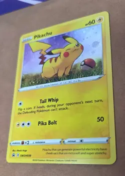Pikachu SWSH039 Holo Black Star Promo Card Near Mint Condition - Image 3