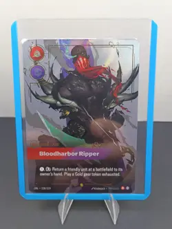 League of Legends Riftbound Bloodharbor Ripper Foil Card 228/219 OVERNUMBER - Image 1
