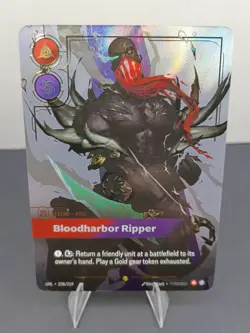 League of Legends Riftbound Bloodharbor Ripper Foil Card 228/219 OVERNUMBER - Image 3