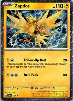 Zapdos Promo SV: Scarlet & Violet Promo Cards 157 NM - Image 1