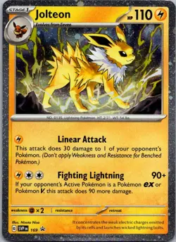 Jolteon - (Cosmos Holo) Rare SV: Scarlet & Violet Promo Cards 169 NM - Image 1
