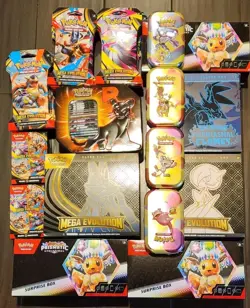 🔥🔥Huge Lot Of Pokemon Cards ETB's, Tins, Booster packs all OPENED🔥🔥 - Image 1