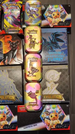 🔥🔥Huge Lot Of Pokemon Cards ETB's, Tins, Booster packs all OPENED🔥🔥 - Image 3