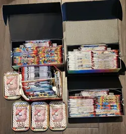 🔥🔥Huge Lot Of Pokemon Cards ETB's, Tins, Booster packs all OPENED🔥🔥 - Image 4